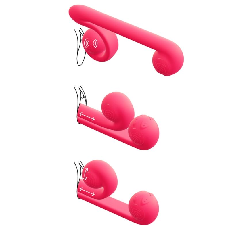 SNAIL VIBE - VIBRADOR MULTIACCION ROSA