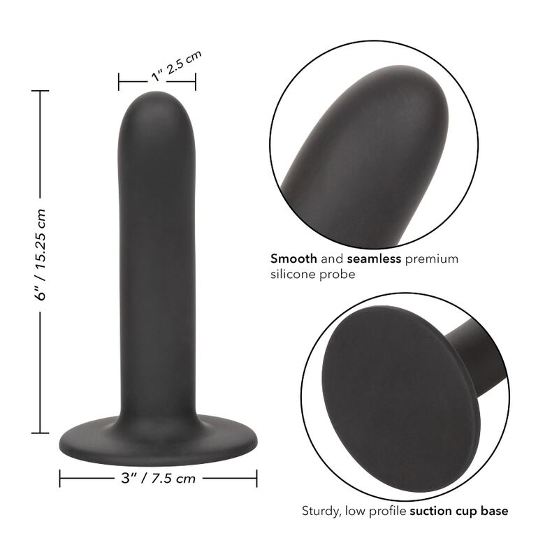 CALEXOTICS - BOUNDLESS DILDO LISO 15.25 CM COMPATIBLE CON ARNES