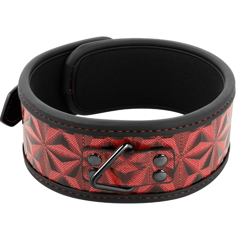 BEGME - RED EDITION COLLAR CUERO VEGANO CON FORRO DE NEOPRENO