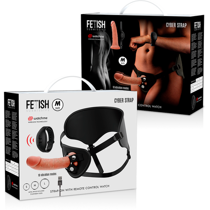 FETISH SUBMISSIVE CYBER STRAP - ARNES CON DILDO CONTROL REMOTO TECNOLOGIA WATCHME M