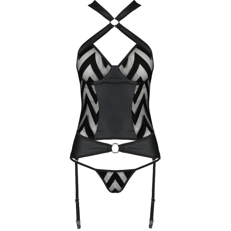 PASSION - HIMA CORSET CUERO ECOLOGICO S/M