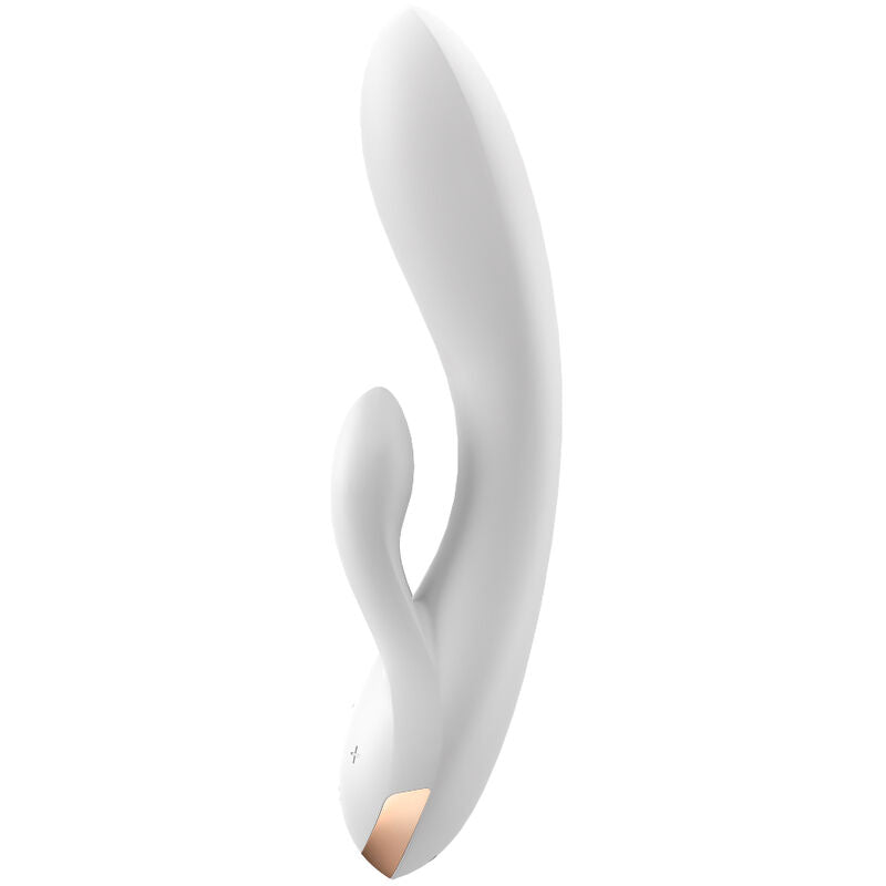 SATISFYER - DOUBLE FLEX VIBRADOR APP BLANCO