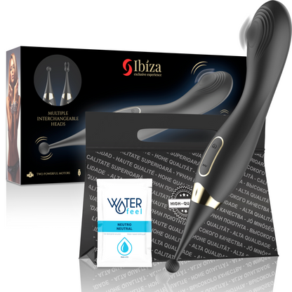 IBIZA - ESTIMULADOR DE CLITORIS INTERCAMBIABLES Y PULSATION VIBRADOR PUNTO G