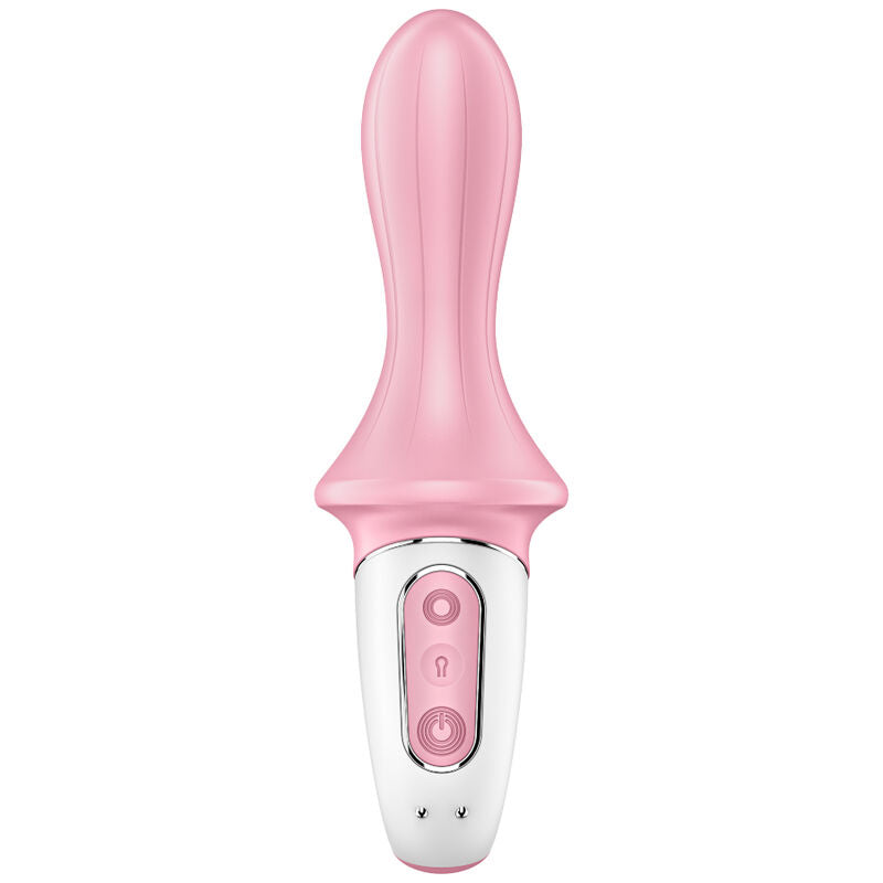 SATISFYER - AIR PUMP BOOTY 5+ VIBRADOR ANAL INFLABLE ROSA