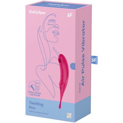 SATISFYER - TWIRLING PRO ESTIMULADOR Y VIBRADOR ROJO