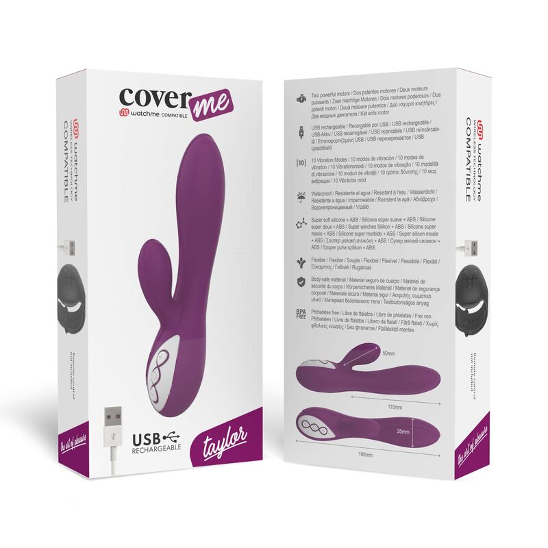 COVERME - TAYLOR VIBRADOR COMPATIBLE CON WATCHME WIRELESS TECHNOLOGY