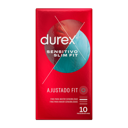 DUREX - SENSITIVO SLIM FIT 10 UNIDADES