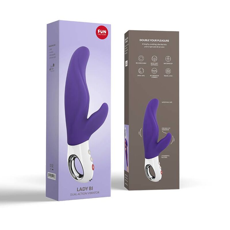 FUN FACTORY - LADY BI DUAL VIBRADOR VIOLETA