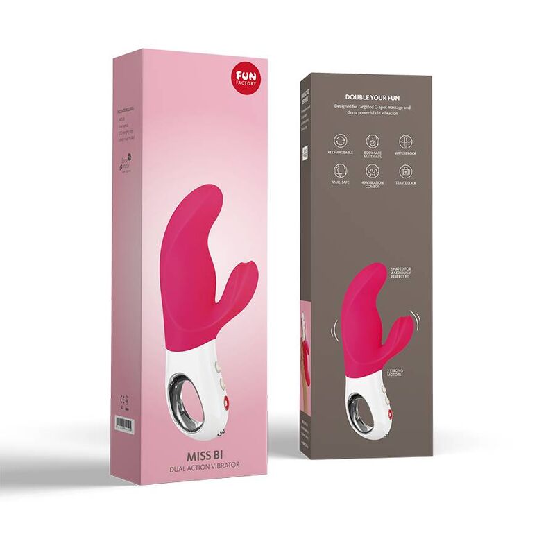 FUN FACTORY - MISS BI DUAL VIBRADOR ROSA / BLANCO