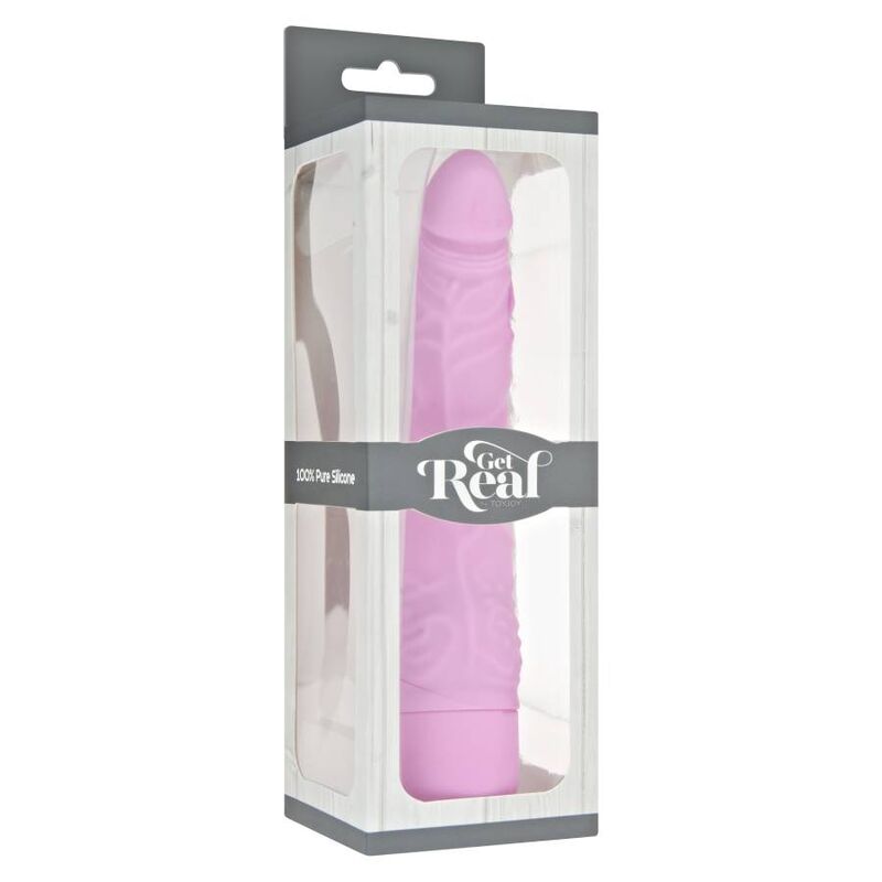 GET REAL - CLASSIC SLIM VIBRADOR ROSA