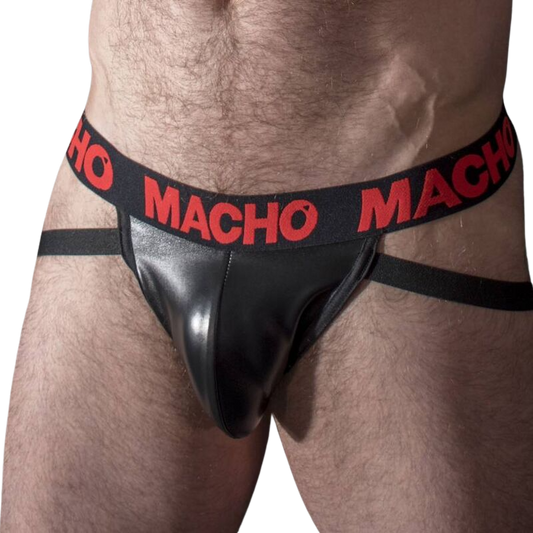 MACHO - MX25RC JOCK CUERO ROJO S