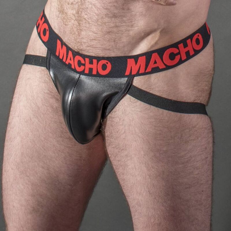 MACHO - MX25RC JOCK CUERO ROJO S