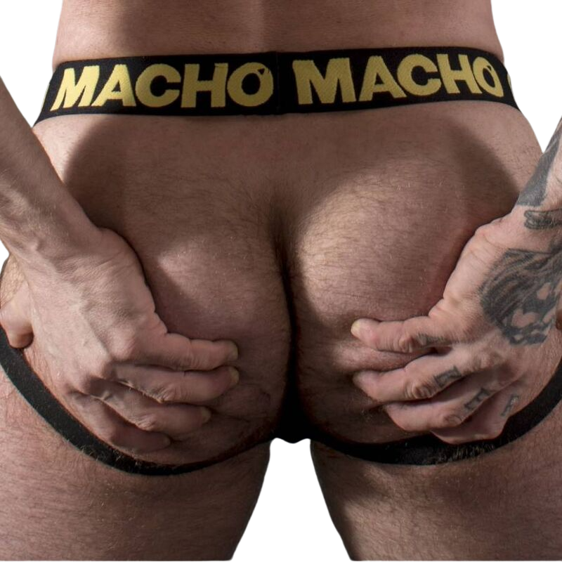 MACHO - MX25AC JOCK CUERO AMARILLO S