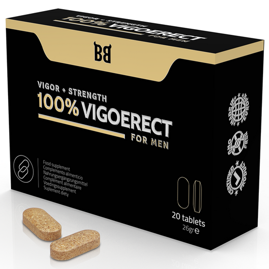 BLACK BULL - 100% VIGOERECT POTENCIADOR PARA HOMBRE 20 CÁPSULAS