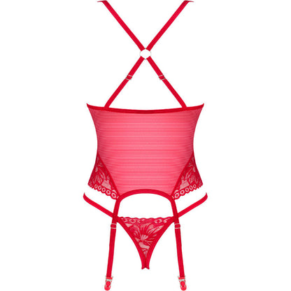 OBSESSIVE - LACELOVE CORSET ROJO XS/S