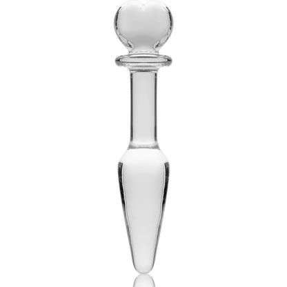 NEBULA SERIES BY IBIZA - MODELO 7 PLUG CRISTAL BOROSILICATO TRANSPARENTE 13.5 CM -O- 3 CM