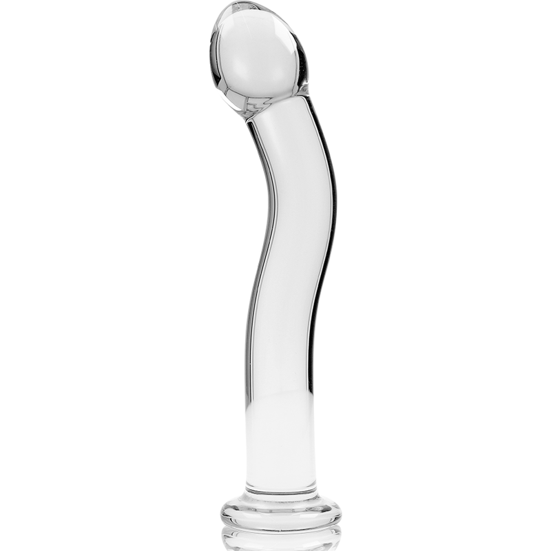 NEBULA SERIES BY IBIZA - MODELO 18 DILDO CRISTAL BOROSILICATO TRANSPARENTE 18.5 CM -O- 3.5 CM