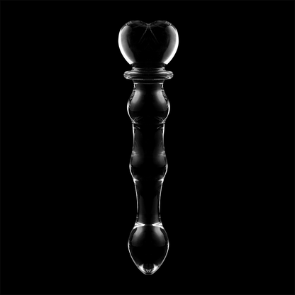 NEBULA SERIES BY IBIZA - MODELO 21 DILDO CRISTAL BOROSILICATO TRANSPARENTE 20.5 CM -O- 3.5 CM