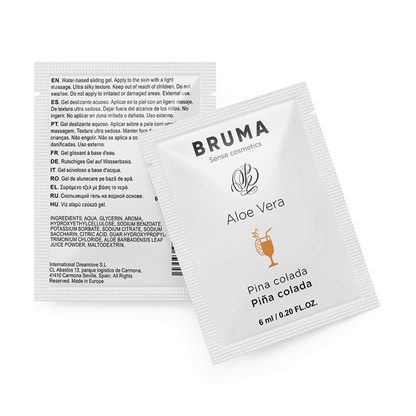 BRUMA - GEL DESLIZANTE CON ALOE VERA SABOR A PIÑA COLADA 6 ML