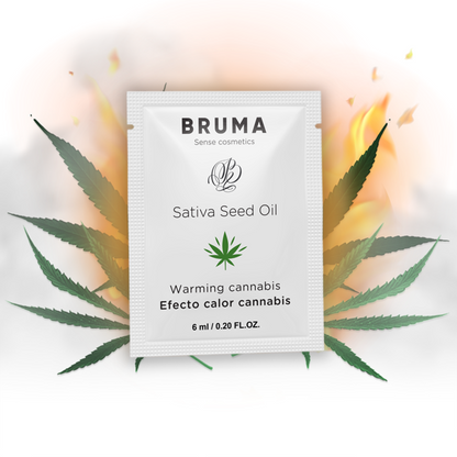 BRUMA - GEL DESLIZANTE CON ACEITE DE SEMILLA EFECTO CALOR SABOR CANNABIS 6 ML