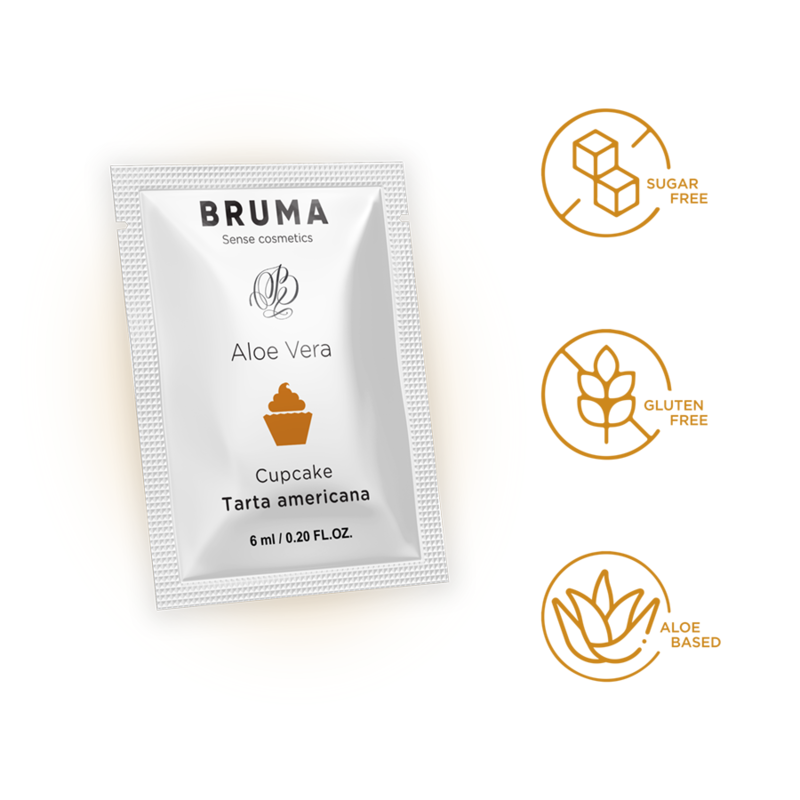 BRUMA - GEL DESLIZANTE CON ALOE VERA SABOR A TARTA AMERICANA 6 ML