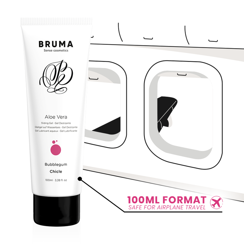 BRUMA - GEL DESLIZANTE CON ALOE VERA SABOR A CHICLE 100 ML