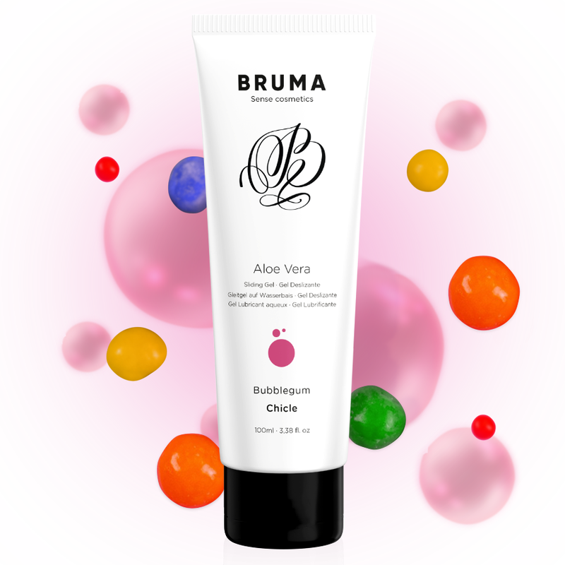 BRUMA - GEL DESLIZANTE CON ALOE VERA SABOR A CHICLE 100 ML