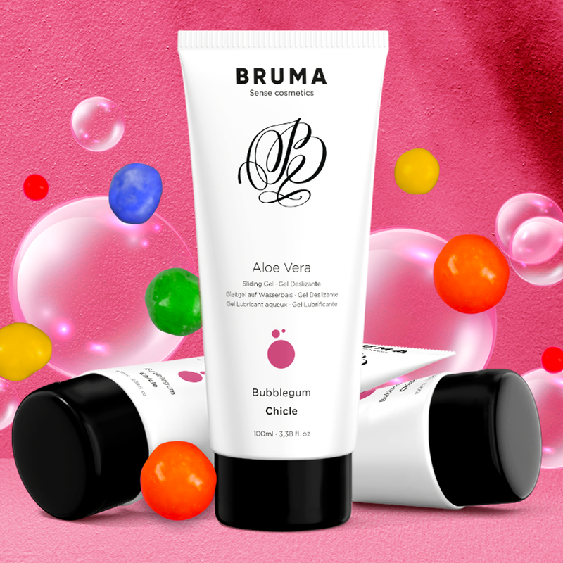 BRUMA - GEL DESLIZANTE CON ALOE VERA SABOR A CHICLE 100 ML