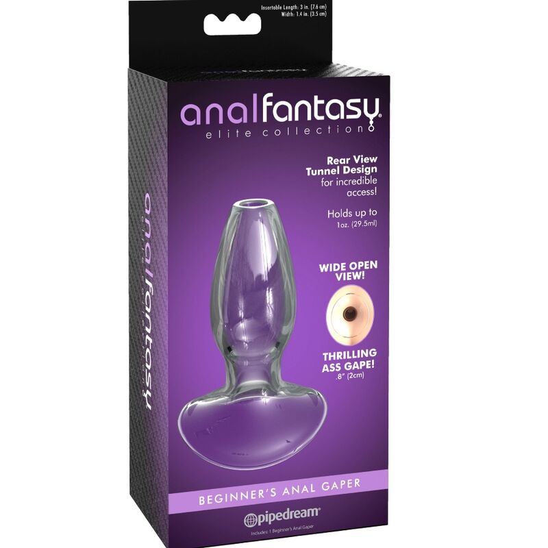 ANAL FANTASY ELITE COLLECTION - DILATADOR ANAL GAPER PARA PRINCIPIANTES CRISTAL TALLA S