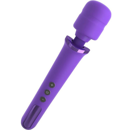 FANTASY FOR HER - MASAJEADOR WAND PARA ELLA RECARGABLE & VIBRADOR 50 NIVELES VIOLETA