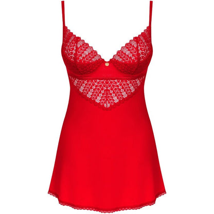 OBSESSIVE - INGRIDIA CHEMISE & TANGA ROJO XS/S