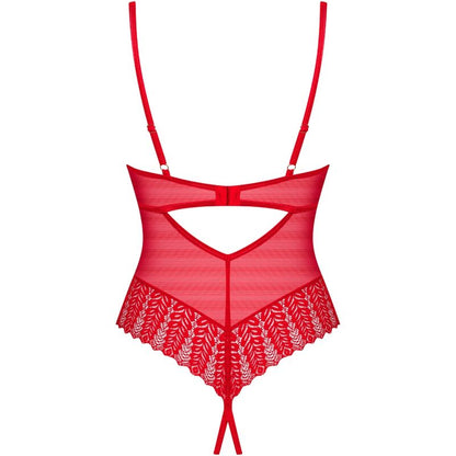 OBSESSIVE - INGRIDIA CROTCHLESS TEDDY ROJO XS/S