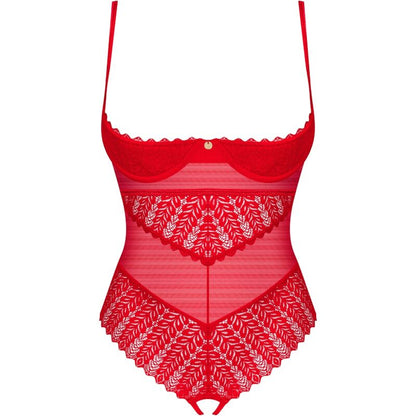 OBSESSIVE - INGRIDIA CROTCHLESS TEDDY ROJO XS/S