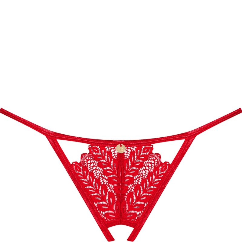 OBSESSIVE - INGRIDIA TANGA CROTCHLESS ROJO M/L