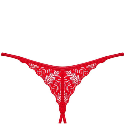 OBSESSIVE - INGRIDIA TANGA CROTCHLESS ROJO M/L