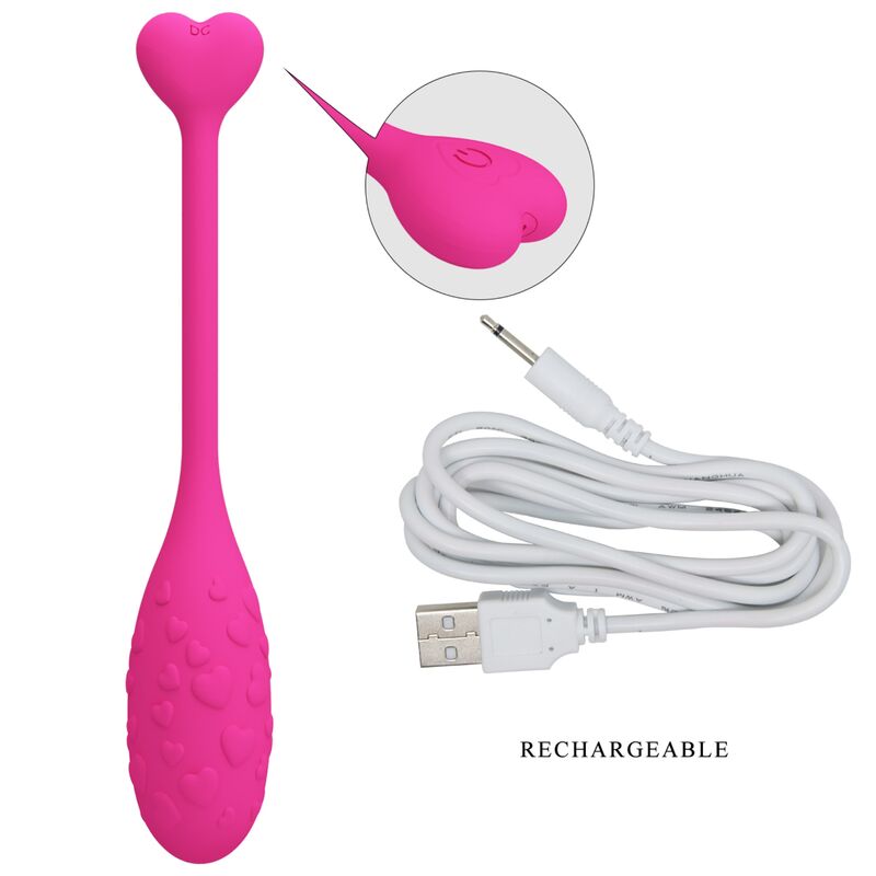 PRETTY LOVE - FISHERMAN HUEVO VIBRADOR ROSA CONTROLADO POR APP