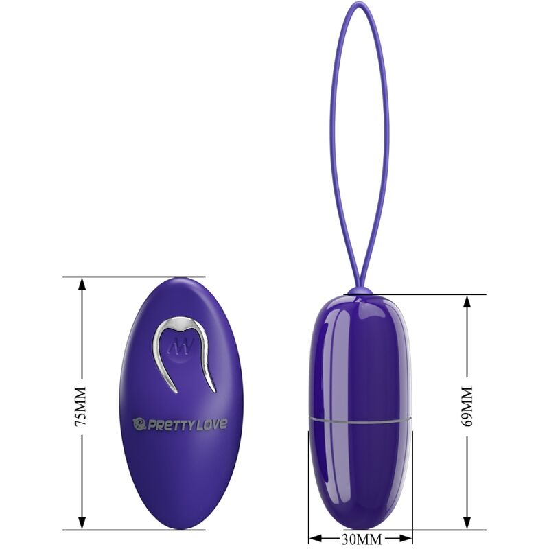 PRETTY LOVE - SELKIE YOUTH MINI HUEVO VIBRADOR CONTROL REMOTO VIOLETA