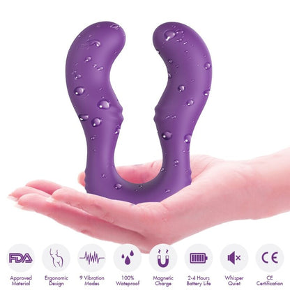 ARMONY - SERAPH VIBRADOR DOBLE CONTROL REMOTO VIOLETA