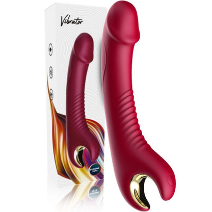 ARMONY - PRINCE DILDO VIBRADOR & ROTADOR ROJO