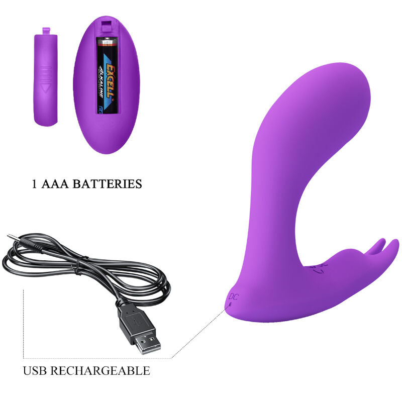 PRETTY LOVE - IDABELLE VIBRATION & PULSATION CONTROL REMOTO VIOLETA