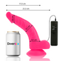 DIVERSIA - DILDO FLEXIBLE CON VIBRACION ROSA 21.5 CM -O- 4.5 CM