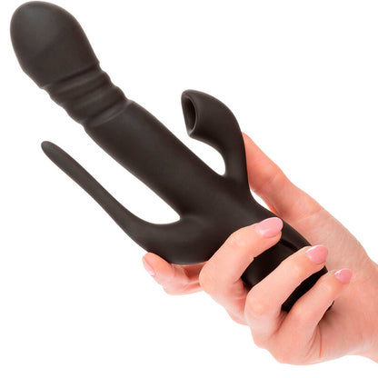 CALEXOTICS - VIBRADOR TRIPLE EUPHORIA NEGRO