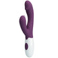 PRETTY LOVE - BUTTERFLY KISS VIBRADOR RABBIT & ESTIMULADOR PUNTO G MORADO