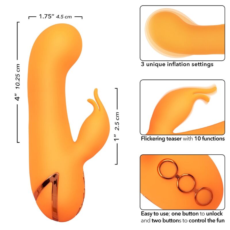 CALEXOTICS - MONTECITO MUSE VIBRADOR RABBIT NARANJA BY CALIFORNIA DREAMING