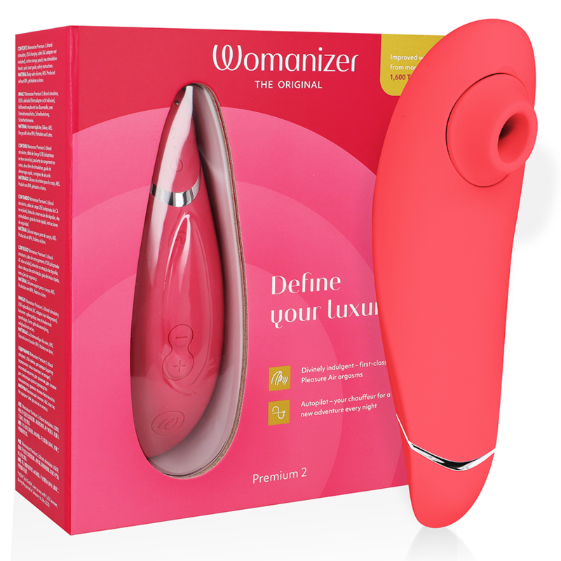 WOMANIZER - PREMIUM 2 ESTIMULADOR DE CLÍTORIS FRAMBUESA