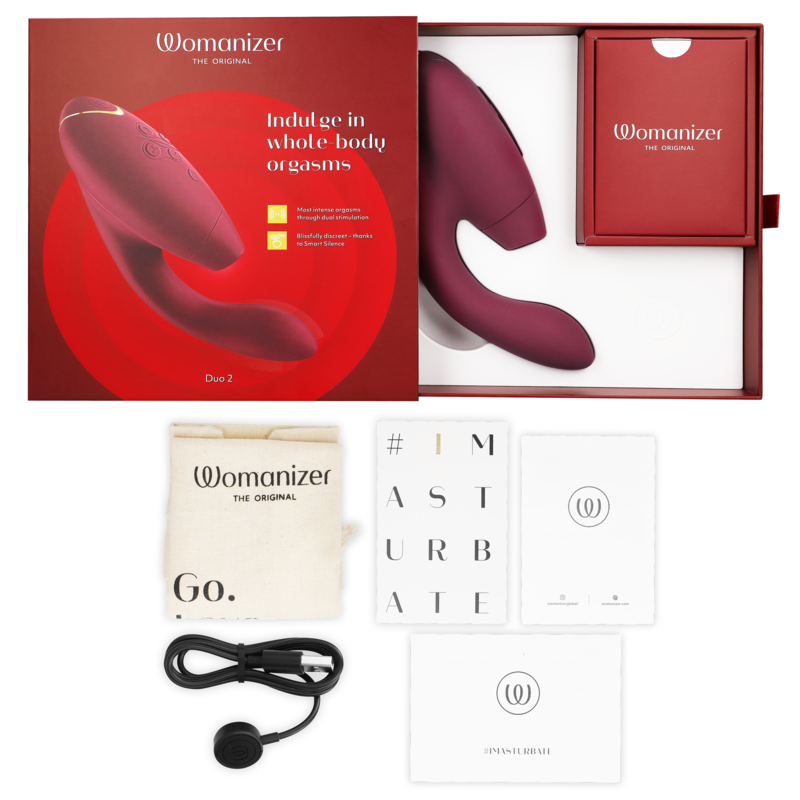 WOMANIZER - DUO 2 ESTIMULADOR BURDEOS