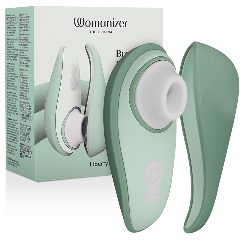 WOMANIZER - LIBERTY 2 ESTIMULADOR & SUCCIONADOR CLITORIS VERDE CLARO