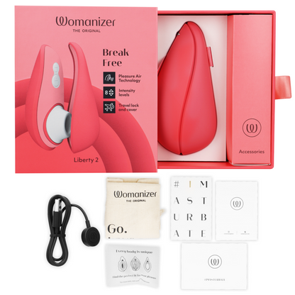 WOMANIZER - LIBERTY 2 ESTIMULADOR & SUCCIONADOR CLITORIS VERDE CLARO