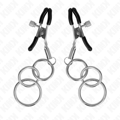 KINK - PINZAS PARA PEZONES CON 3 AROS 6 CM