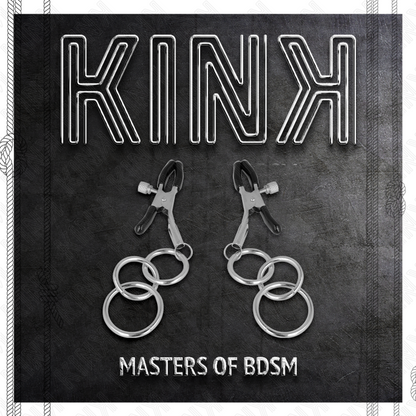 KINK - PINZAS PARA PEZONES CON 3 AROS 6 CM